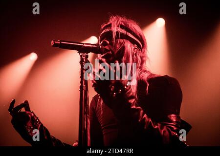 Copenhagen, Denmark. 12th, November 2023. The American singer and musician Yves Tumor performs a live concert at VEGA in Copenhagen. (Photo credit: Gonzales Photo - Thomas Rasmussen). Stock Photo