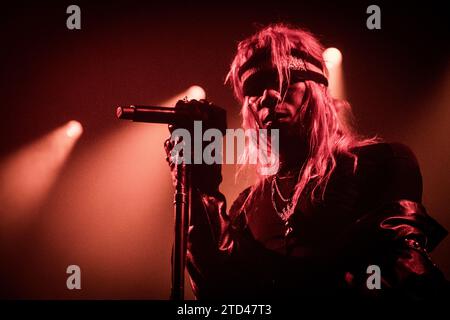 Copenhagen, Denmark. 12th, November 2023. The American singer and musician Yves Tumor performs a live concert at VEGA in Copenhagen. (Photo credit: Gonzales Photo - Thomas Rasmussen). Stock Photo