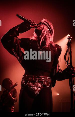 Copenhagen, Denmark. 12th, November 2023. The American singer and musician Yves Tumor performs a live concert at VEGA in Copenhagen. (Photo credit: Gonzales Photo - Thomas Rasmussen). Stock Photo