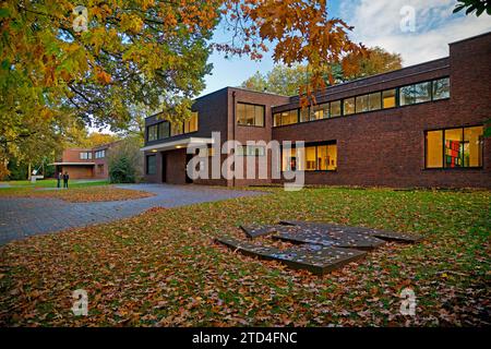 Haus Esters and Haus Lange, designed by Ludwig Mies van der Rohe in the style of classical modernism, Krefeld, North Rhine-Westphalia, Germany Stock Photo