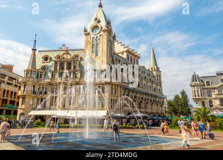 Europe square Batumi Georgia Stock Photo