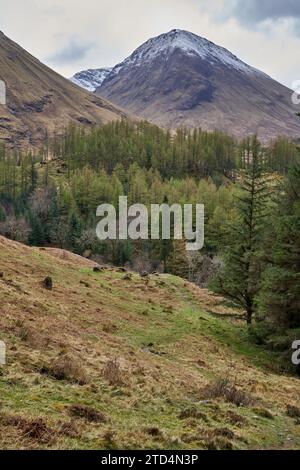 The filming location of Hagrid's Hut and Hogwarts from Harry Potter and the Prison of Azkaban, Glencoe, Scotland Stock Photo