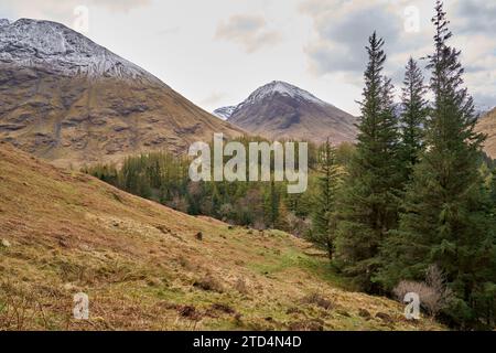 The filming location of Hagrid's Hut and Hogwarts from Harry Potter and the Prison of Azkaban, Glencoe, Scotland Stock Photo