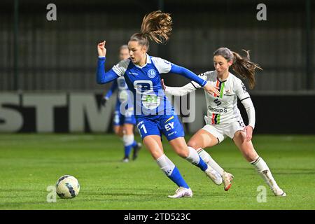 Aurelie Reynders (15) of OHL pictured during a female soccer game ...