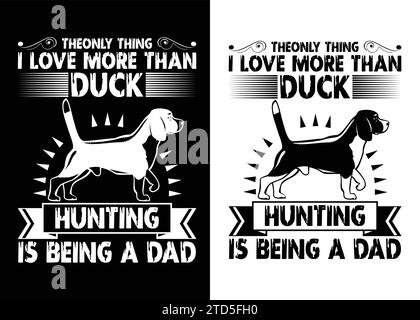 hunting tshirt design vector file, eps Stock Vector