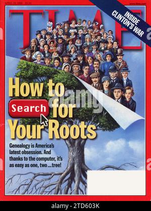 Vintage 'Time' Magazine 19 April 1999 issue Cover, USA Stock Photo