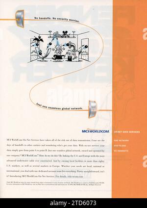 Vintage 'Time' Magazine 19 April 1999 issue Advert, USA Stock Photo