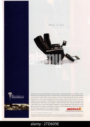 Vintage 'Time' Magazine 19 April 1999 issue Advert, USA Stock Photo