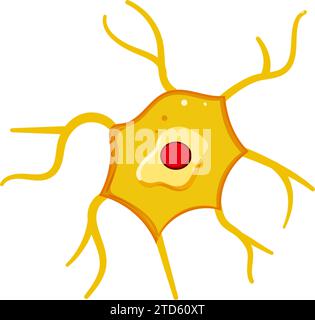 Neuron Math Cartoon structure neurons cartoon vector illustration Stock Vector Image & Art ...
