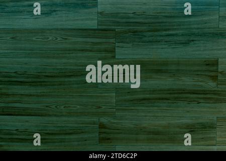 Old wooden fence pattern colored of green blue. Wood background. Wood texture painted blue closeup. Vintage wooden background in Brazil Stock Photo