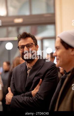 Gabriele Tinti is attending the screening of readings by Kevin Spacey and Franco Nero of his poems inspired by 'The Boxer at Rest' at Palazzo Massimo alle Terme in Rome, Italy, on December 17, 2023. (Photo by Luca Carlino/NurPhoto) Stock Photo