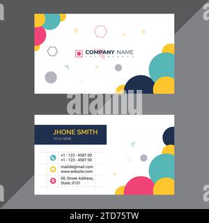 Creative and Modern business card design vector template Stock Vector