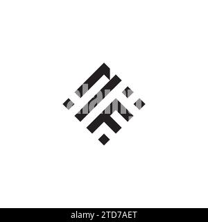 FN abstract geometric concept logo in high quality professional design that will be best for street style Stock Vector