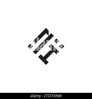 IN abstract geometric concept logo in high quality professional design that will be best for street style Stock Vector