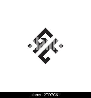 TG abstract geometric concept logo in high quality professional design that will be best for street style Stock Vector