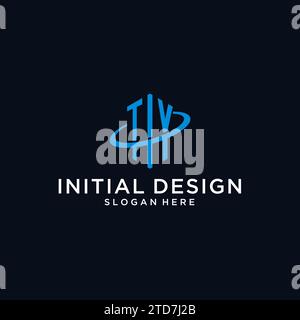 TY initial monogram logo with hexagonal shape and swoosh design ideas Stock Vector
