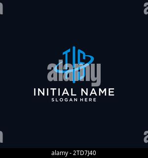 TS initial monogram logo with hexagonal shape and swoosh design ideas Stock Vector