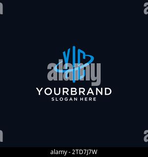 YC initial monogram logo with hexagonal shape and swoosh design ideas Stock Vector