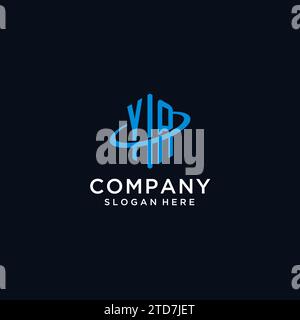 YA initial monogram logo with hexagonal shape and swoosh design ideas Stock Vector