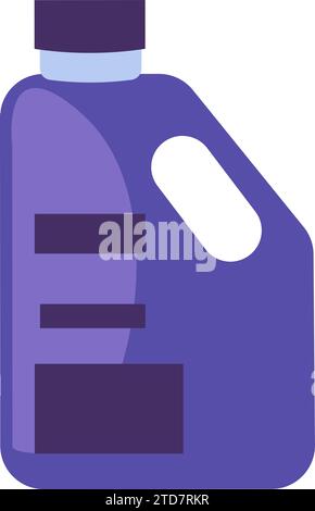 Hazardous waste pollution. Car oil canister icon. Toxic Explosive Materials. Hazardous waste separation problem. Element for infographics design. Simp Stock Vector