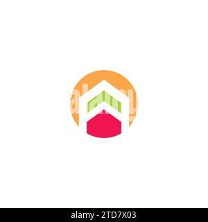 Letter A Home Logo Simple. A Initial Logo Stock Vector