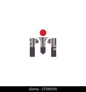 MI Logo Simple and Clean Design. Letter MI Icon Stock Vector