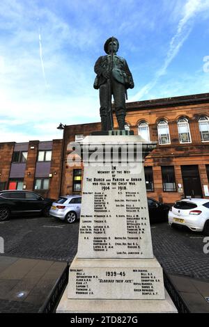 The War Memorial in Annan town, Dumfries and Galloway, Scotland, UK Stock Photo