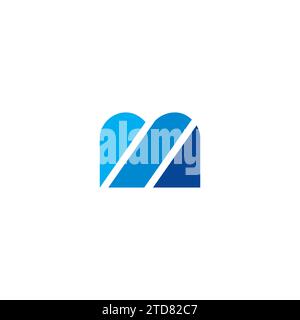 BM Logo Simple. Letter BM Icon vector. M Logo Stock Vector
