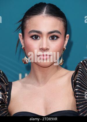 BEVERLY HILLS, LOS ANGELES, CALIFORNIA, USA - DECEMBER 16: American actress Ciara Riley Wilson arrives at the 21st Annual Unforgettable Gala Asian American Awards held at The Beverly Hilton Hotel on December 16, 2023 in Beverly Hills, Los Angeles, California, United States. (Photo by Xavier Collin/Image Press Agency) Stock Photo