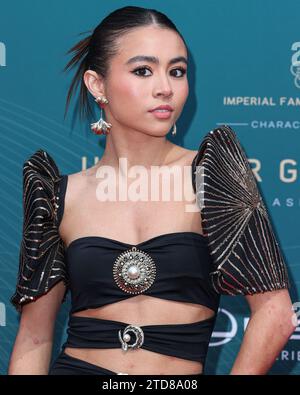 BEVERLY HILLS, LOS ANGELES, CALIFORNIA, USA - DECEMBER 16: American actress Ciara Riley Wilson arrives at the 21st Annual Unforgettable Gala Asian American Awards held at The Beverly Hilton Hotel on December 16, 2023 in Beverly Hills, Los Angeles, California, United States. (Photo by Xavier Collin/Image Press Agency) Stock Photo