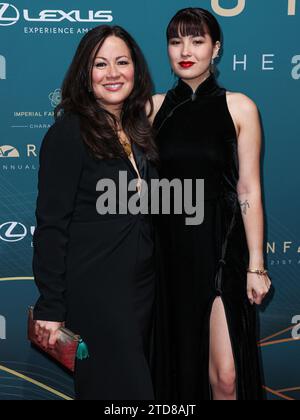 Beverly Hills, United States. 16th Dec, 2023. BEVERLY HILLS, LOS ANGELES, CALIFORNIA, USA - DECEMBER 16: American actress, businesswoman, singer, martial artist and Bruce Lee's daughter Shannon Lee and daughter Wren Lee Keasler arrive at the 21st Annual Unforgettable Gala Asian American Awards held at The Beverly Hilton Hotel on December 16, 2023 in Beverly Hills, Los Angeles, California, United States. (Photo by Xavier Collin/Image Press Agency) Credit: Image Press Agency/Alamy Live News Stock Photo