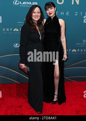 Beverly Hills, United States. 16th Dec, 2023. BEVERLY HILLS, LOS ANGELES, CALIFORNIA, USA - DECEMBER 16: American actress, businesswoman, singer, martial artist and Bruce Lee's daughter Shannon Lee and daughter Wren Lee Keasler arrive at the 21st Annual Unforgettable Gala Asian American Awards held at The Beverly Hilton Hotel on December 16, 2023 in Beverly Hills, Los Angeles, California, United States. (Photo by Xavier Collin/Image Press Agency) Credit: Image Press Agency/Alamy Live News Stock Photo