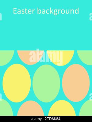 Vector isolated illustration of Easter background. Simple festive background. Stock Vector