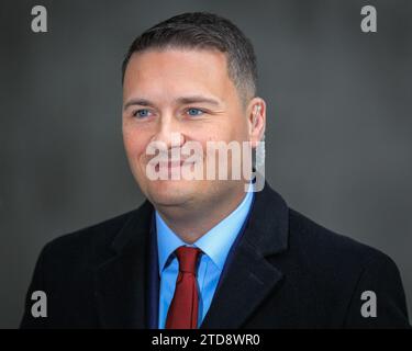 Health Secretary Wes Streeting speaks to the media outside BBC ...