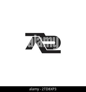 letter ab abstract roof simple goemetric logo vector Stock Vector