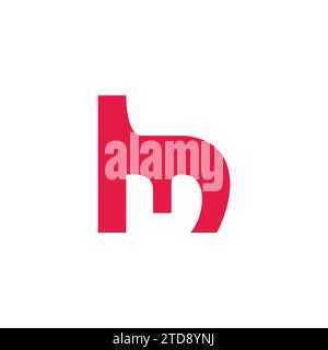 letter hm simple doodle shape logo vector Stock Vector