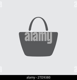 womens bag vector icon on a background Stock Vector