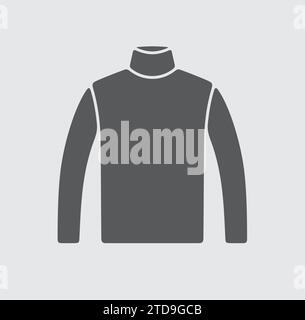 Mens turtleneck icon on a background. Vector illustration. Stock Vector