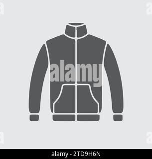 Mens sport jacket icon on a background. Vector illustration. Stock Vector