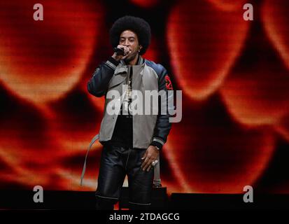 SUNRISE, FL- DECEMBER 16: Ludacris performs during iHeartRadio Y100 s Jingle Ball 2023 at Amerant Bank Arena on December 16, 2023 in Sunrise, Florida. Copyright: xmpi04x Stock Photo