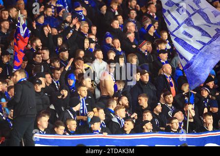 Glasgow, Scotland, UK. 17th December 2023; Hampden Park, Glasgow, Scotland: Scottish Viaplay Cup Football Final, Rangers versus Aberdeen; Rangers fans Credit: Action Plus Sports Images/Alamy Live News Stock Photo