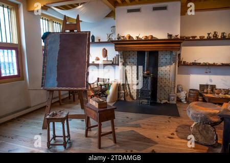 A room at the Rembrandt House museum, Amsterdam. Stock Photo
