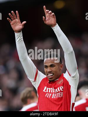 London, UK. 17th Dec, 2023. Gabriel of Arsenal during the Premier League match at the Emirates Stadium, London. Picture credit should read: David Klein/Sportimage Credit: Sportimage Ltd/Alamy Live News Stock Photo