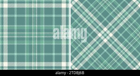 Background plaid tartan of texture textile vector with a fabric check seamless pattern. Set in pastel colors. Unique gift paper designs for presents. Stock Vector