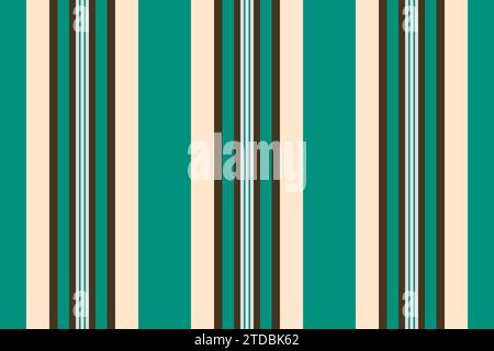 Azul pattern vector stripe, down textile fabric background. Quality seamless vertical lines texture in teal and dark colors. Stock Vector