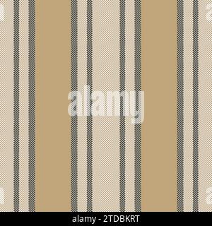 Doodle pattern seamless stripe, piece textile vertical lines. Platform background vector fabric texture in amber and white color. Stock Vector