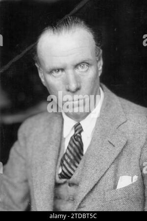 12/31/1929. The American writer Sinclair Lewis, Nobel Prize winner in literature. Credit: Album / Archivo ABC / Orrios Stock Photo