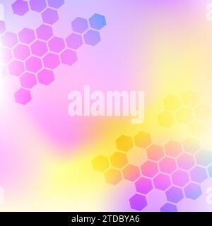 Abstract  background with hexagon shapes Stock Vector