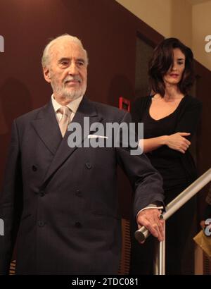 Alicante 05/14/2008 Triage film presentation. Paz Vega and Christopher Lee, Photo Juan Carlos Soler archdc. Credit: Album / Archivo ABC / Juan Carlos Soler Stock Photo