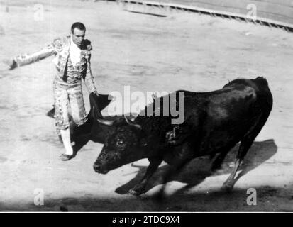 01/13/1907. Antonio Montes, in the bullfight in which he found Death. Credit: Album / Archivo ABC Stock Photo